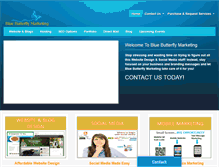 Tablet Screenshot of bluebutterflymarketing.com